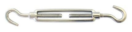Frame Turnbuckle Hook-Hook 6mm 316 Stainless Steel