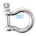 Euro Bow Shackle 8mm 316 Stainless Steel