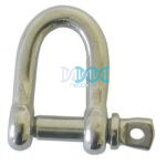 Euro Bow Shackle 4mm 316 Stainless Steel