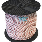 DISCONTINUED - Double Braided Rope 6mmx200M White/Red