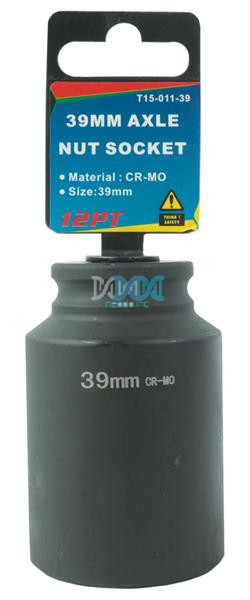 Heavy Duty Axle Socket 1/2 Inch Drive 39mm 12 Point