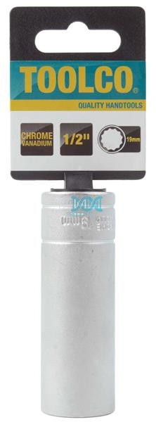 Socket Tube 19mm 1/2 Inch Drive 76mm 12 Point