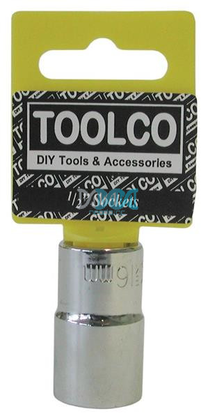 Socket 16mm.1/2 Inch Drive 6 Point