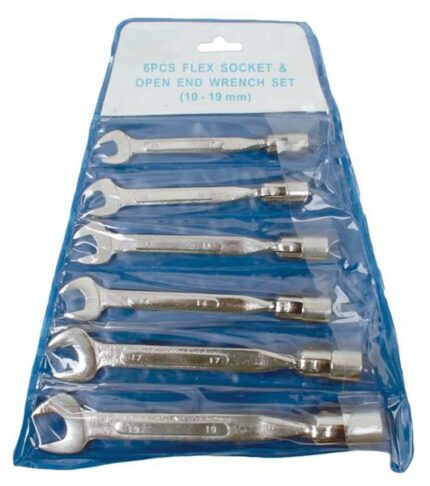 6 Piece Swivel Socket Spanner Moq 1000 Use 192061