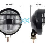 Clear Spotlamp Set 125mm W/Grill Moq 100