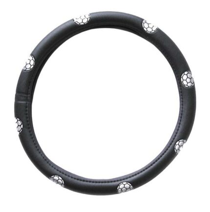 Steering Wheel Cover Black/Soccer Bal