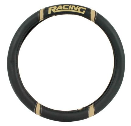 Steering Cover Racing Black/Beige