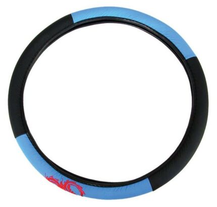 Steering Wheel Cover With Dragon Blue
