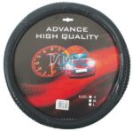 Black Vinyl Steering Wheel Cover