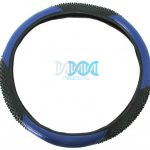 Blue Vinyl Steering Wheel Cover