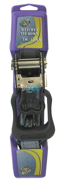 Ratchet Tie Down 5Mx32mm 2500Lbs B/Straight