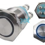 Switch Push- On Blue With Proof Metal Ip66