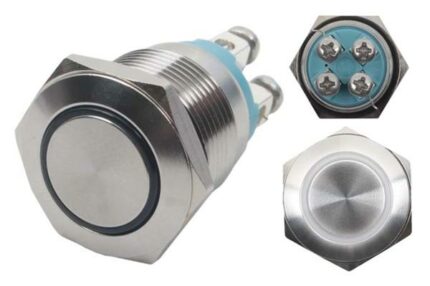 Switch Push-On White With Proof Metal Ip66