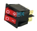 Rocker Switch Double Red