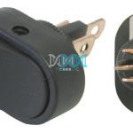 Rocker Switch Oval Red Led