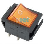 Rocker Switch Amber