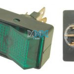 Rocker Switch Green Flash Mount