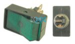 Rocker Switch Green Flash Mount
