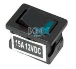 Rocker Switch Mini Blue Led 12V