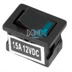 Rocker Switch Mini Blue Led 12V