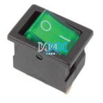 Rocker Switch Mini Green On-Off 12V