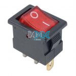 Rocker Switch Mini Red On-Off 12V