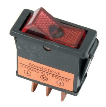Rocker Switch Red Illuminated