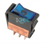 Rocker Switch Blue Illuminated