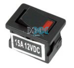 Rocker Switch Mini Red Led 12V