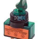 Toggle Switch Duck Bill Green With Light