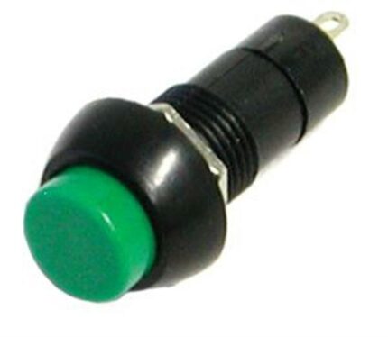Button Switch Round Green
