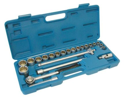 Socket Set 23 Piece Professional 12 Point Blowmoul