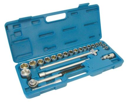 Socket Set 23 Piece 6Pt.Professional Blowmould Case