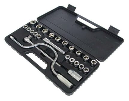 25 Piece 1/2 Inch Drive Socket Sets M/Box