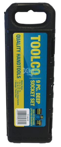 Tube Socket 9 Piece 1/2 Inch Drive L-76mm.12Pt