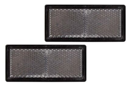 Reflector White Set 87X41mm Square E4 Moq 3000