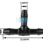5mm Water T-Piece - 10 Pieces Per Pack.