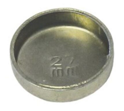 Zinc Plated Welch Plug - Size: 27mm