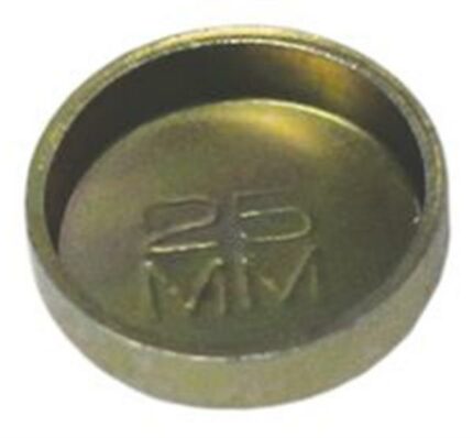 Zinc Plated Welch Plug- Size: 25mm
