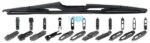 Wiper Blade Rear 14 Universal 11 Adapators