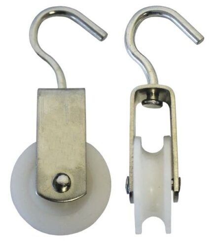Single Pulley 40mm Galvanized Nylon Wheel