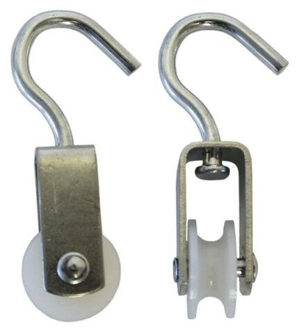 Single Pulley 25mm Galvanized Nylon Wheel
