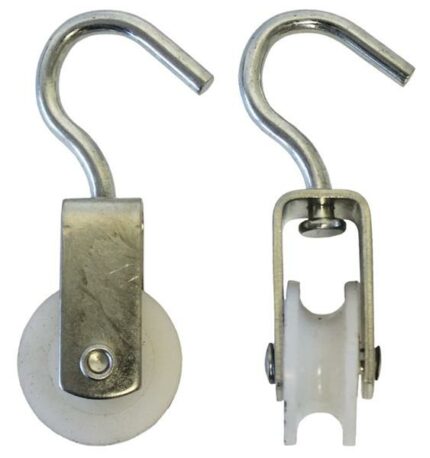 Single Pulley 35mm Galvanized Nylon Wheel