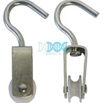 Single Pulley 20mm Galvanized Nylon Wheel