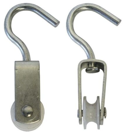 Single Pulley 20mm Galvanized Nylon Wheel