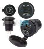 Usb Charger 12V 2 Slots 2.1A/1A