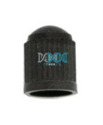 1000 Black Valve Caps Plastic