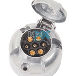 Trailer Socket Metal 7P Slider Card